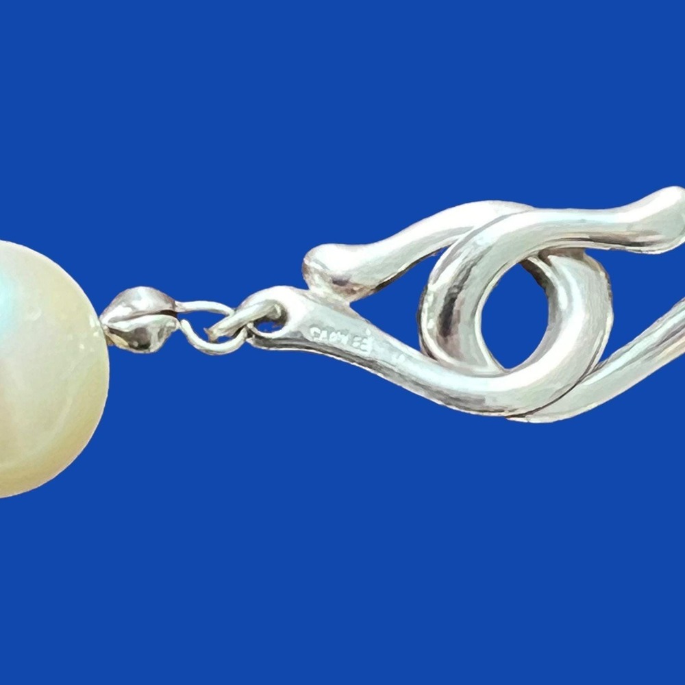 Carolee Choker Necklace Faux Pearl Rhinestone Wedding Bridal Prom Single Strand - Picture 7 of 8